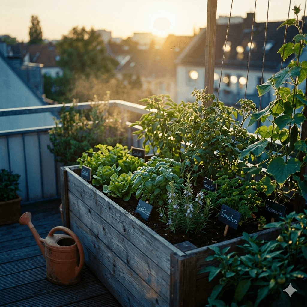 Hochbeet für den Balkon: Aufbau & Bepflanzung