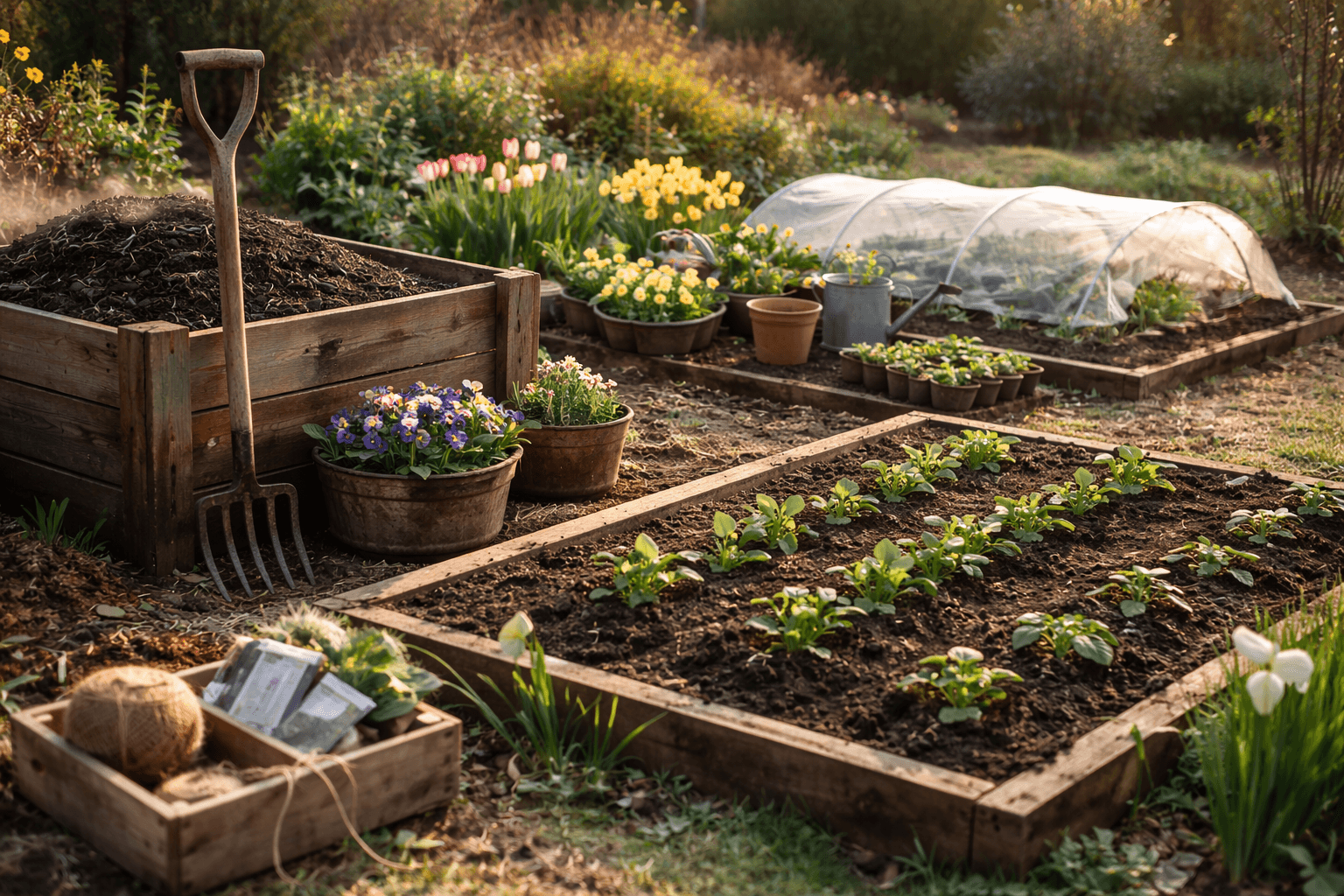 Garten im März: Alle Aufgaben und Tipps