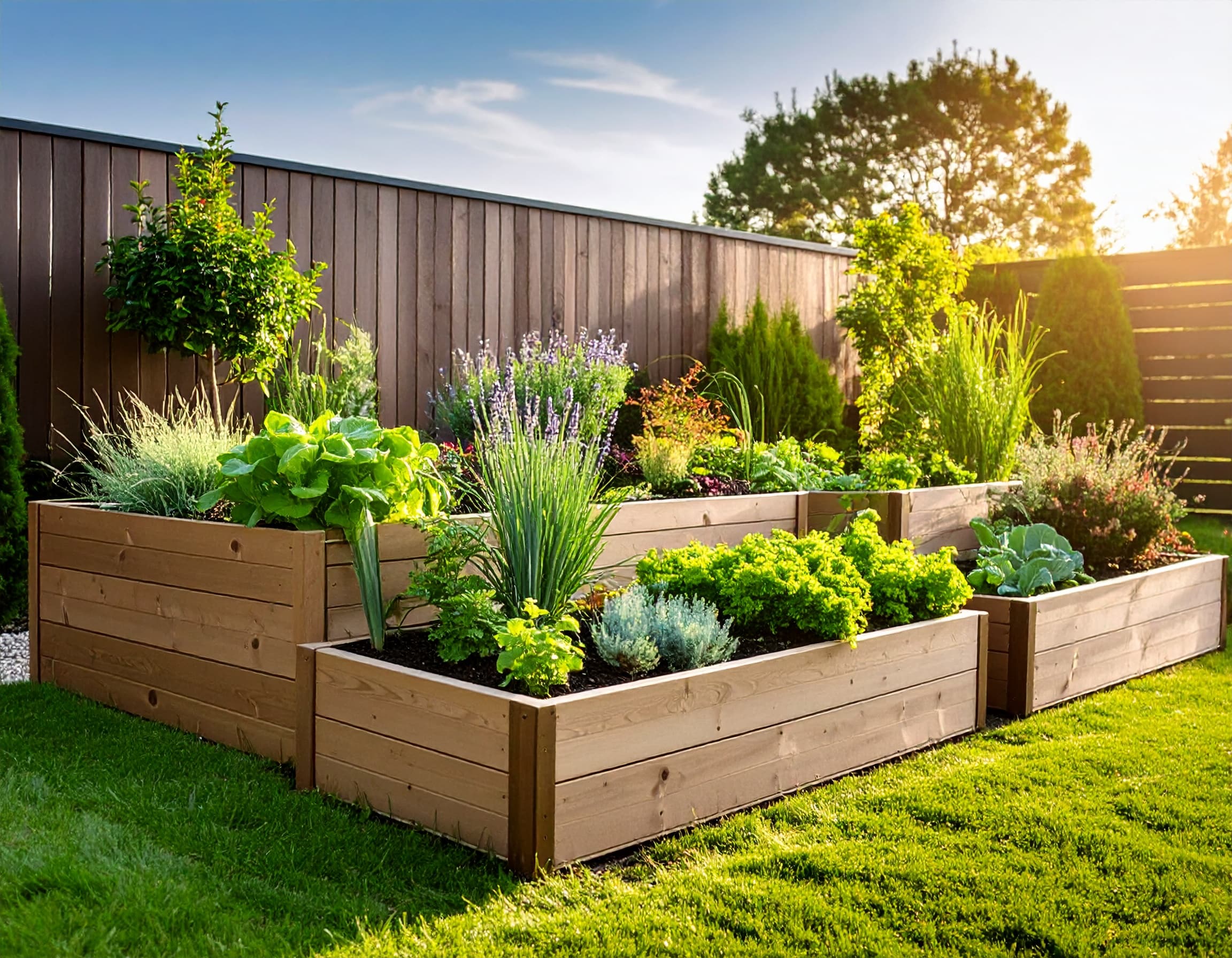 Verschiedene Pflanzen in einer Mischkultur