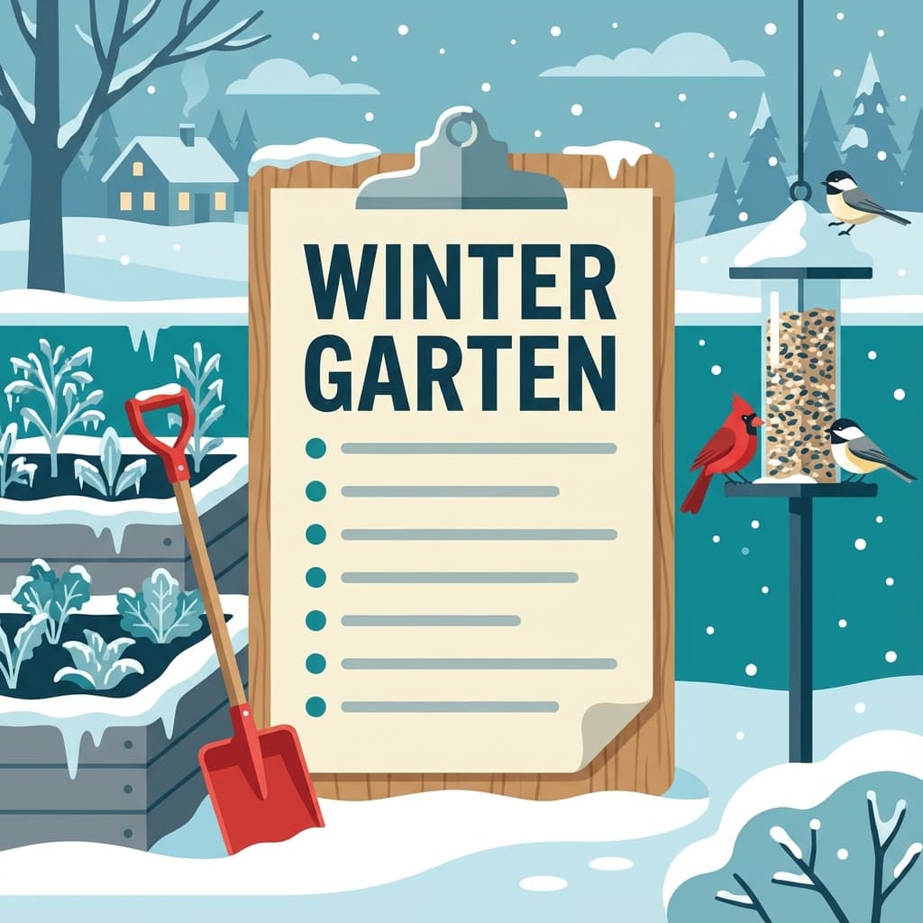 10 wichtige Gartenaufgaben im Winter