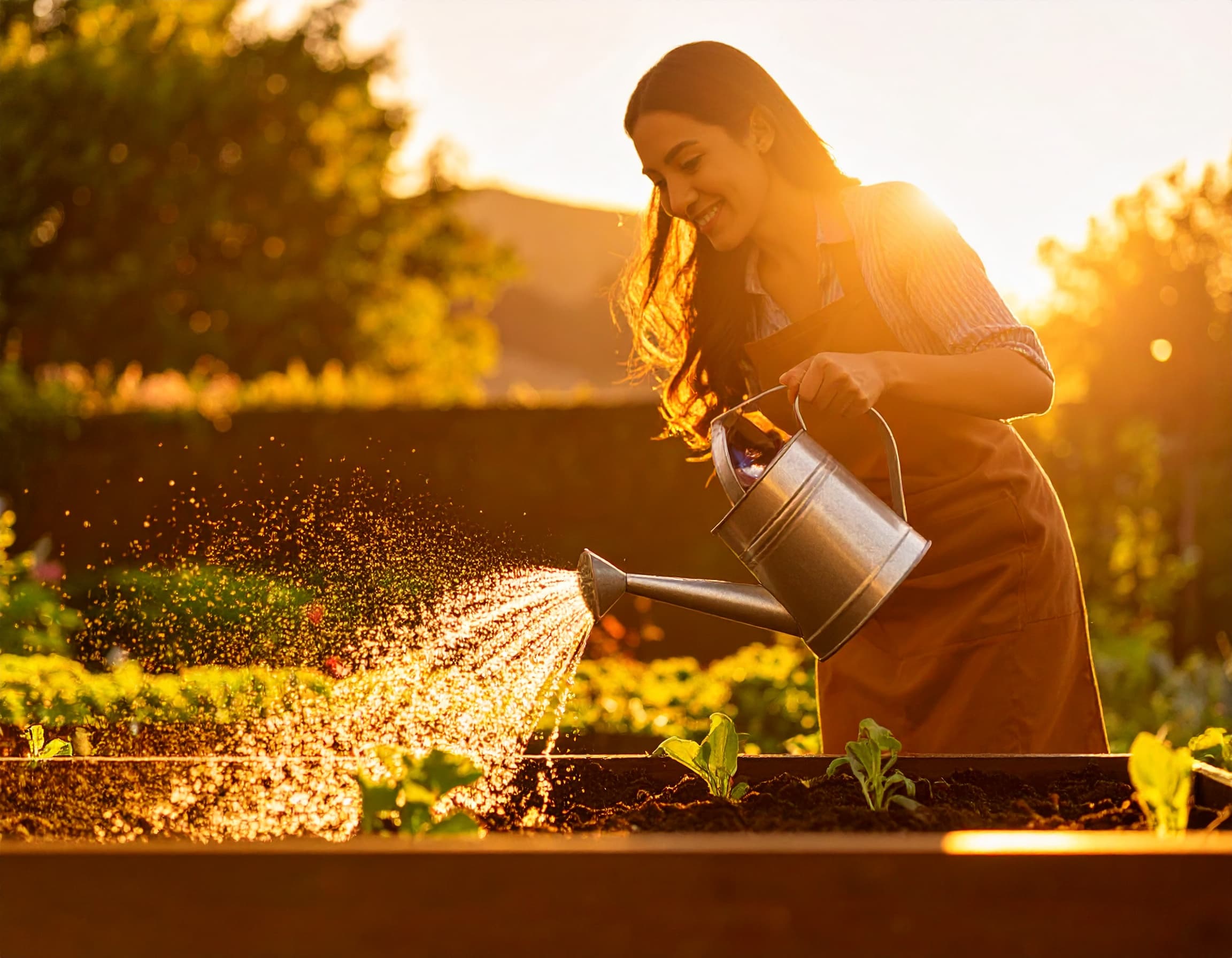Professionelle Beetplanung im Garten mit verschiedenen Beeten und Pflanzen