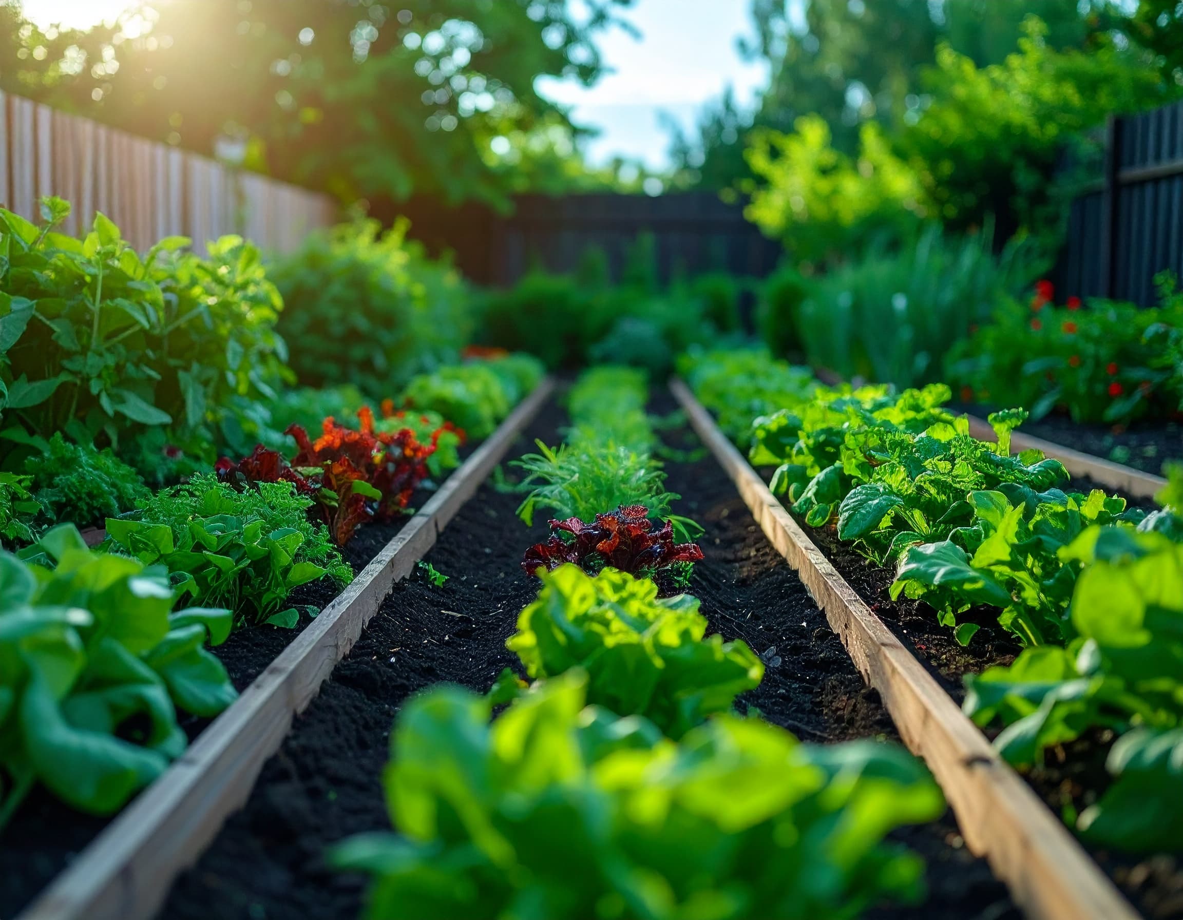 Fruchtfolge und Beetplanung im Garten mit verschiedenen Beeten