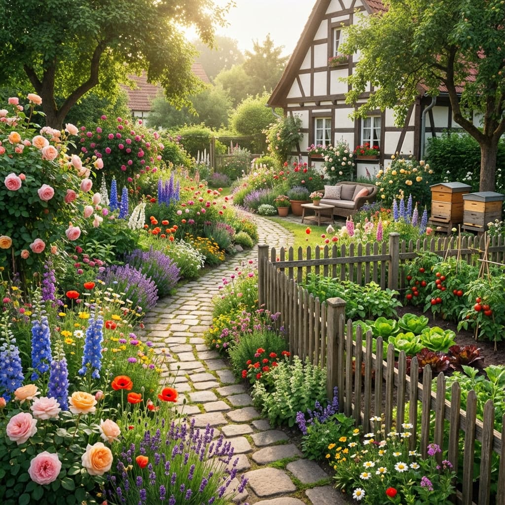 Hände, die in Gartenerde arbeiten
