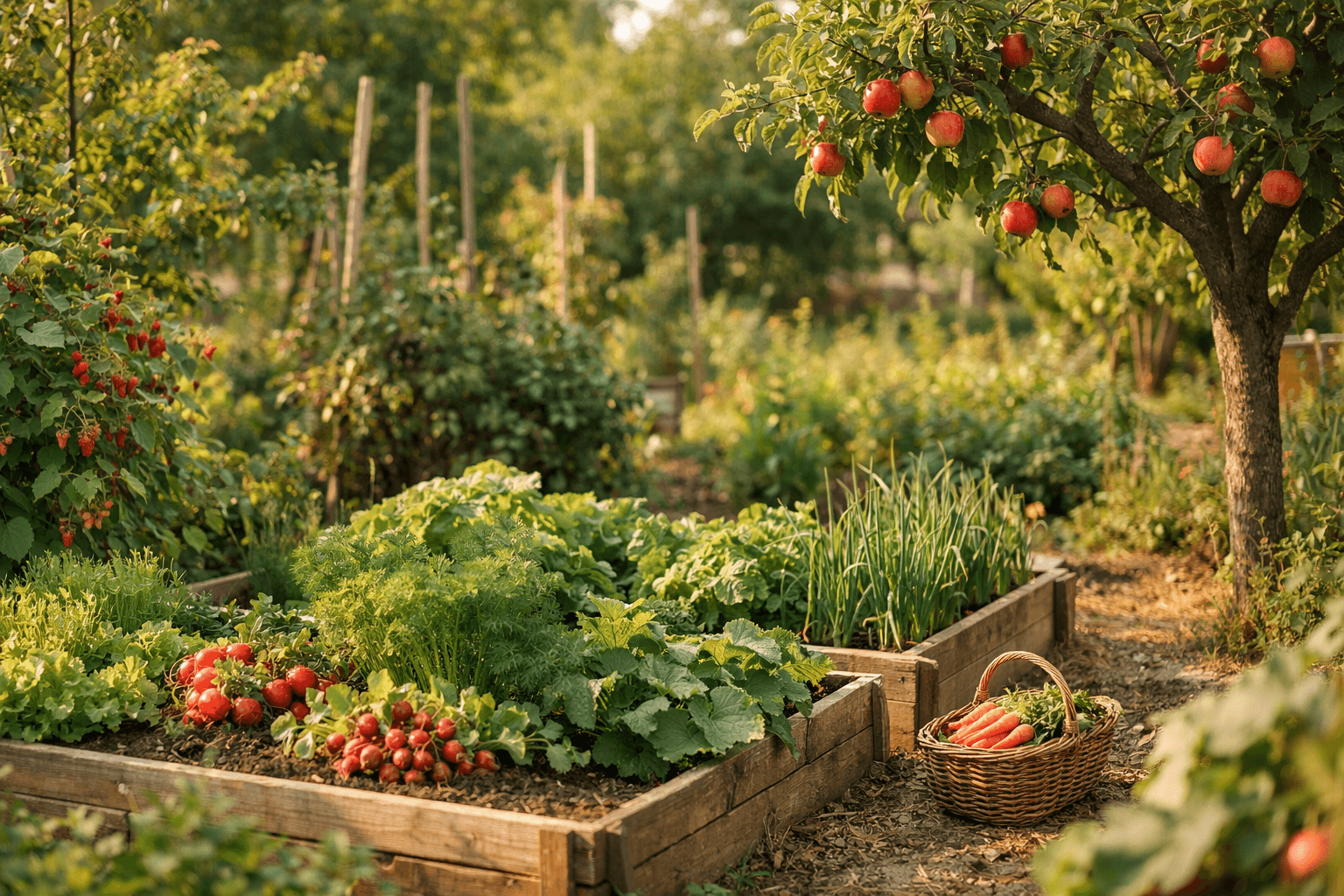 Obst und Gemüse Garten – Selbstversorgung planen