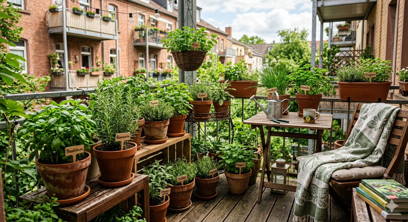 Kräutergarten auf dem Balkon anlegen: Tipps | Beetplaner | Beetplaner